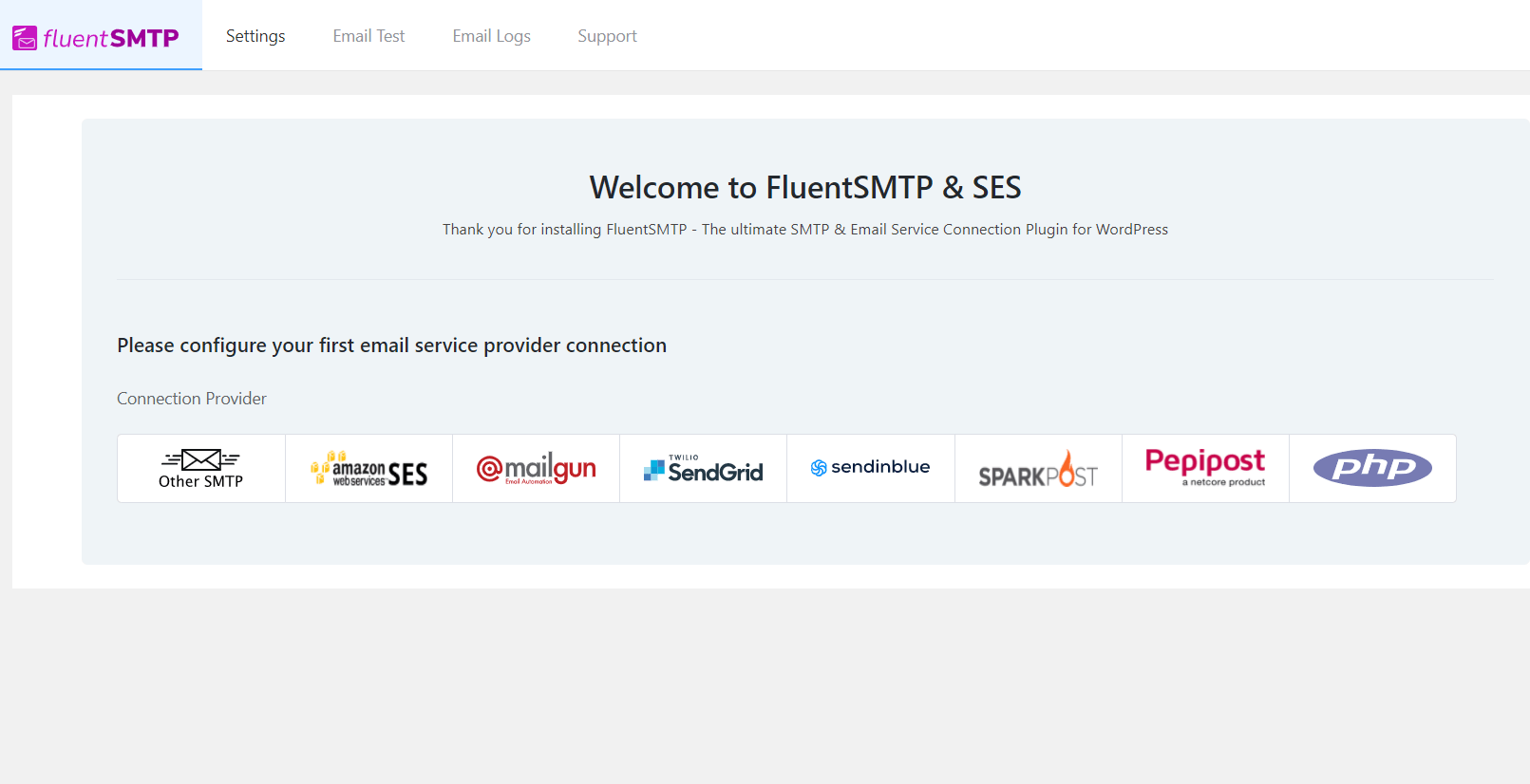 Configuring Fluent SMTP for Amazon SES