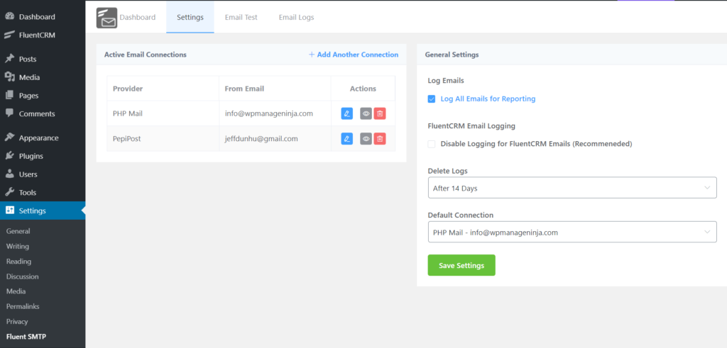 SET UP THE SENDGRID DRIVER IN FLUENT SMTP