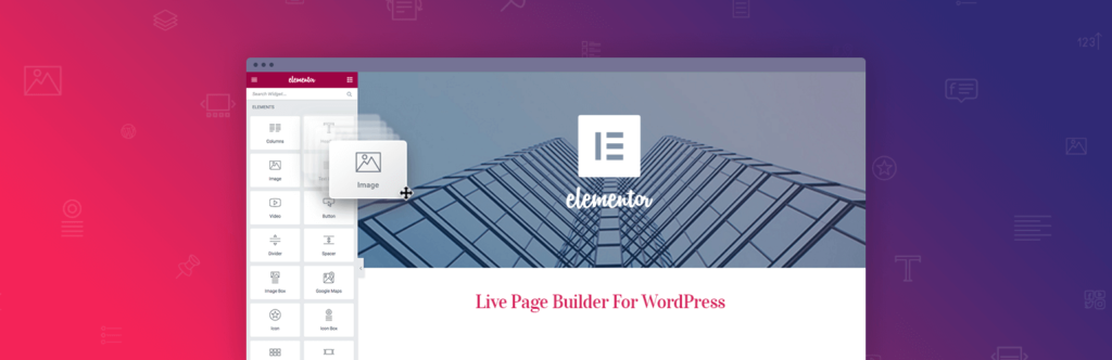 elementor page builder wordpress plugin banner