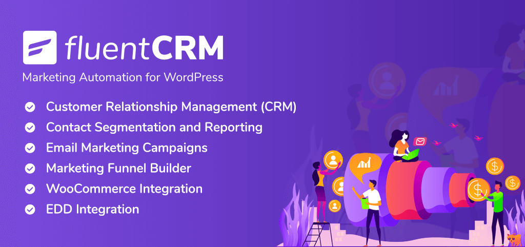 FluentCRM wordpress plugin banner