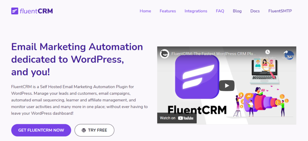 fluentcrm free email plugin for wordpress