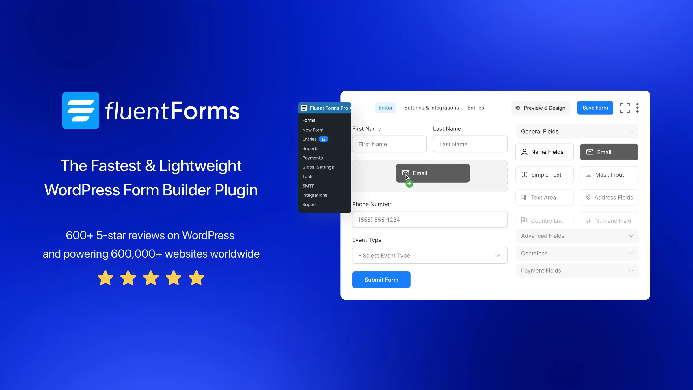 fluent forms banner