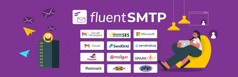 fluentsmtp wordpress plugin banner