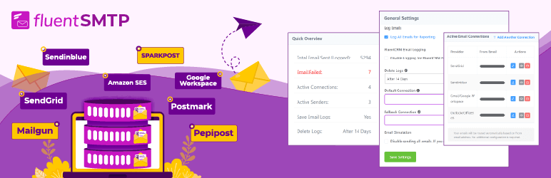 fluentsmtp, fluentsmtp banner, wordpress smtp plugin