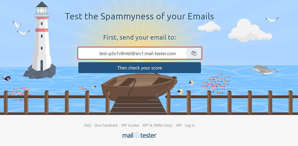 Mail-tester to see if WooCommerce emails not sending