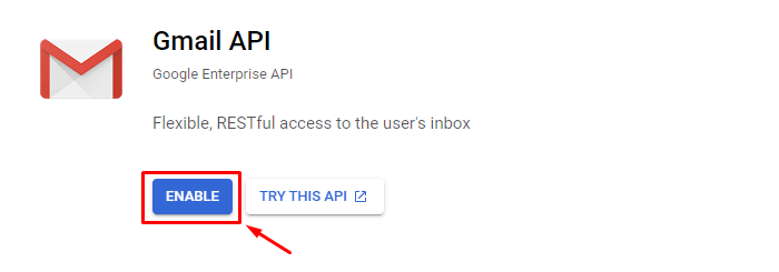 gmail api in google cloud platform library