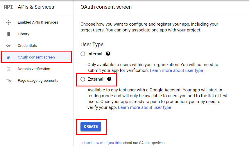 OAuth consent in google cloud platform