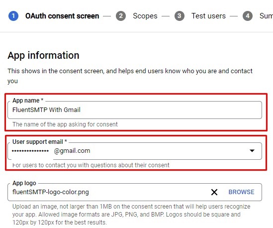 setting up oauth consent in google cloud platform