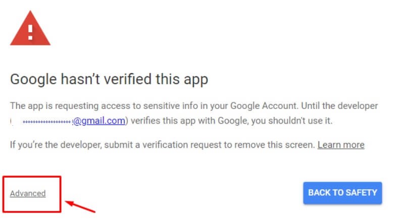 google app verification for FluentSMTP