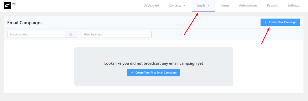 fluentcrm email campaign