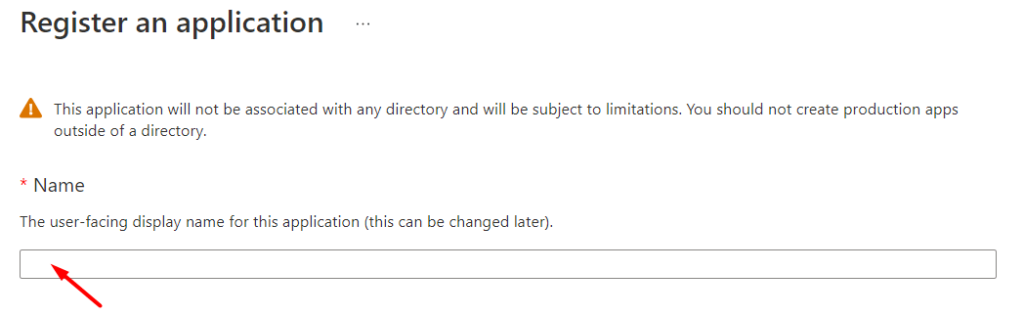 Setup display name for your Microsoft Azure Application