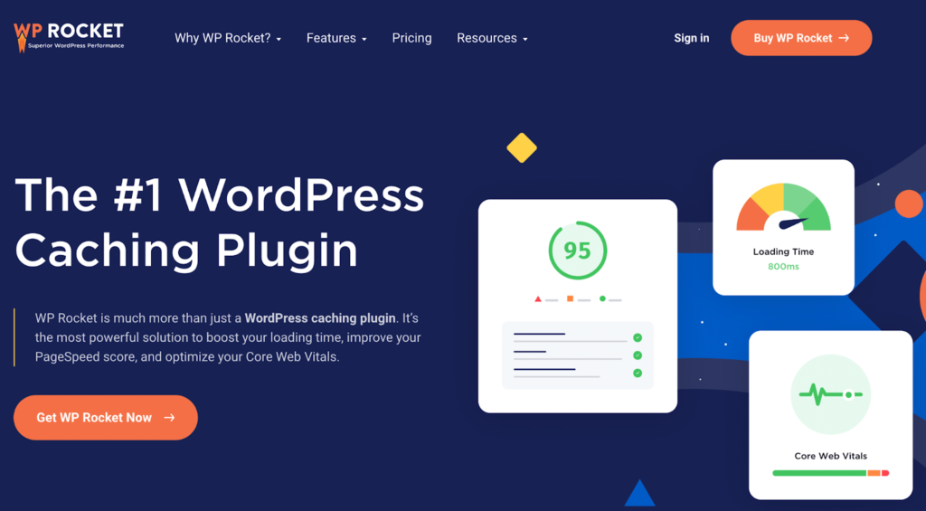 wp rocket wordpress caching plugin