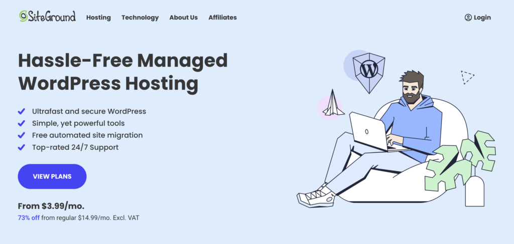 siteground wordpress hosting