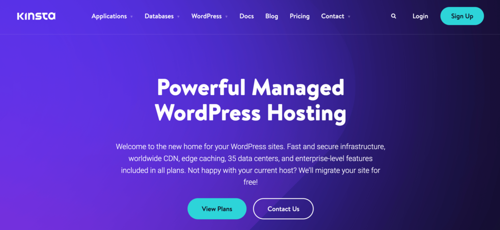 kinsta wordpress hosting