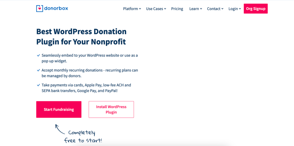 donorbox wordpress donation plugin