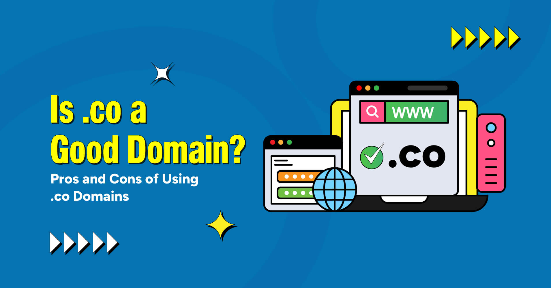 is .co a good domain? discover the pros and cons of using .co domains