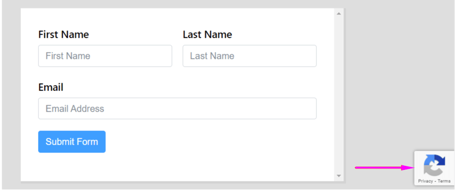 showing recaptcha on your wordpress contact form