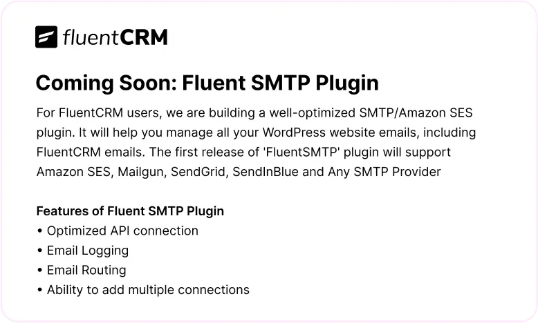 the promise for fluentsmtp