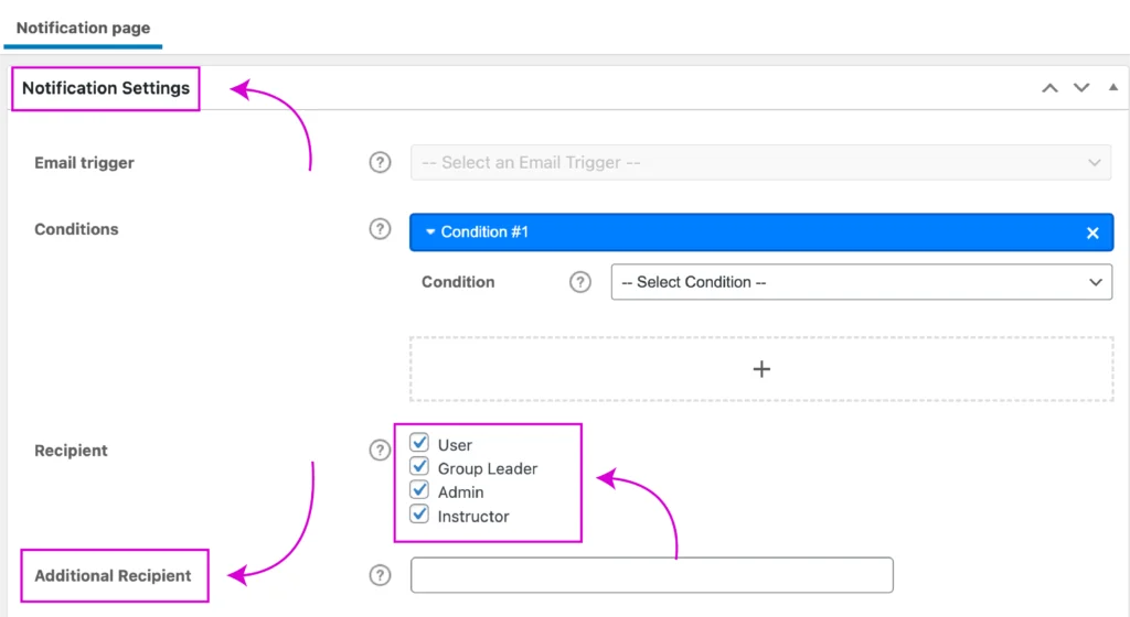 learndash notification settings 3