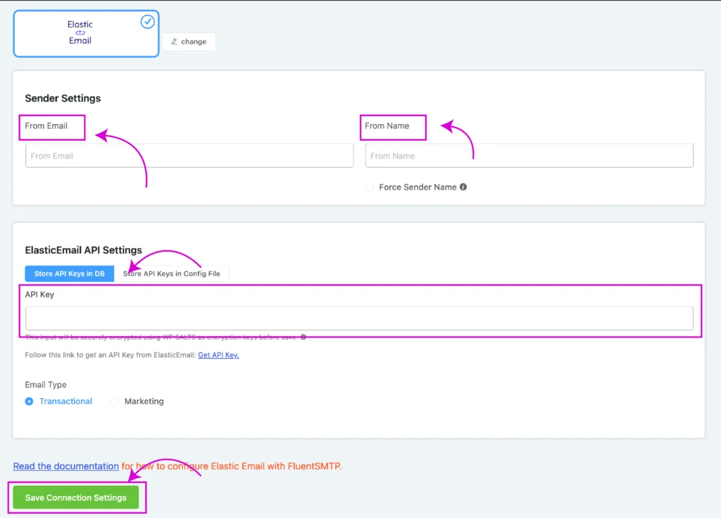 fluentsmtp configuratiuon 2