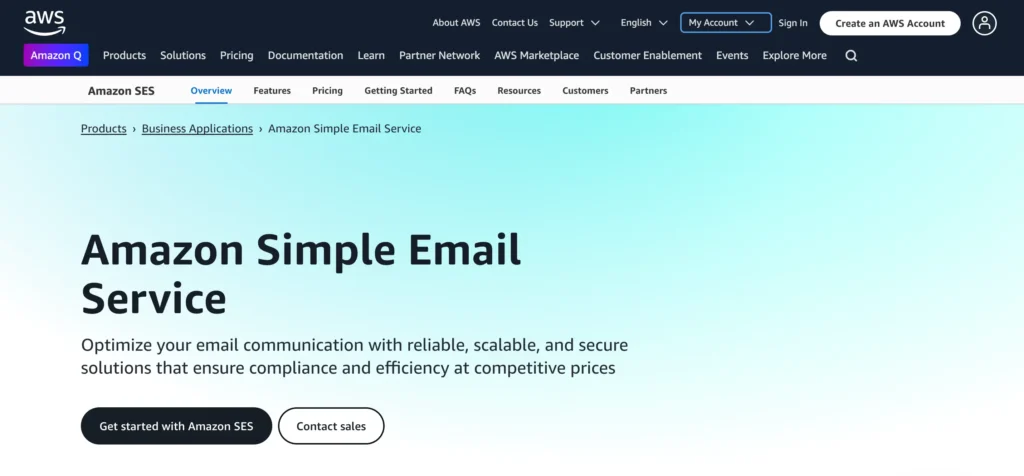 Amazon SES Free Email API