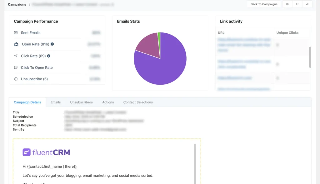 monitor your email's detailed report