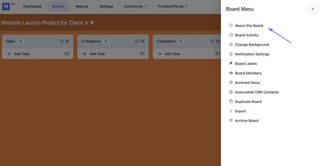 Create Your Project board with Clear Goals 3