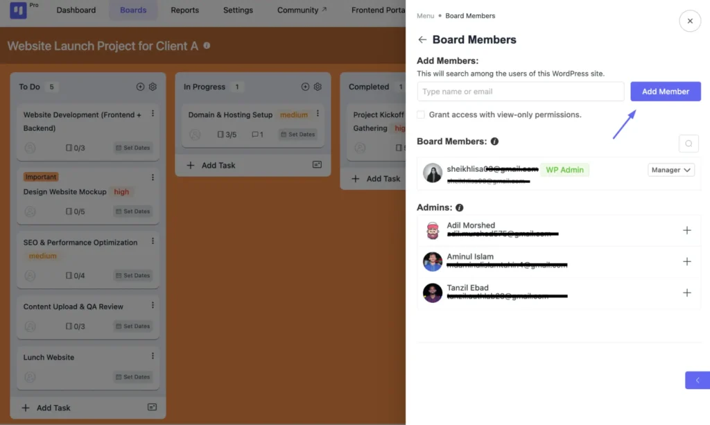 Assign Team Members
