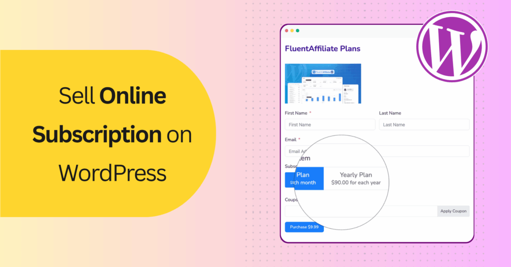 how to sell online subscription in WordPress