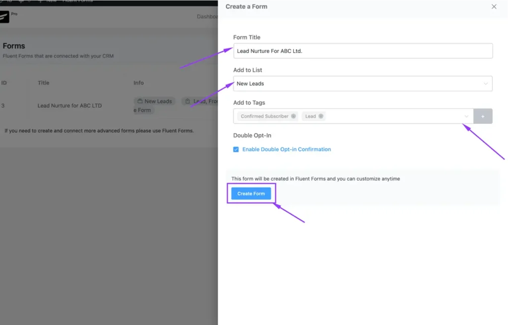 Create Your Lead Capture Form 2