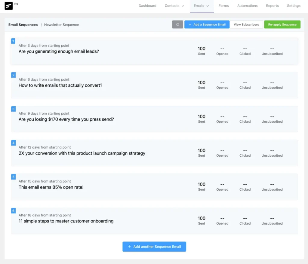 Send a Value-Adding sequence Email 2