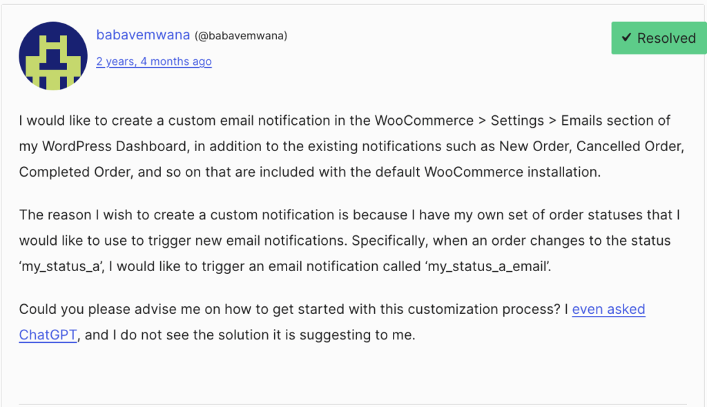 woocommerce email notification issue