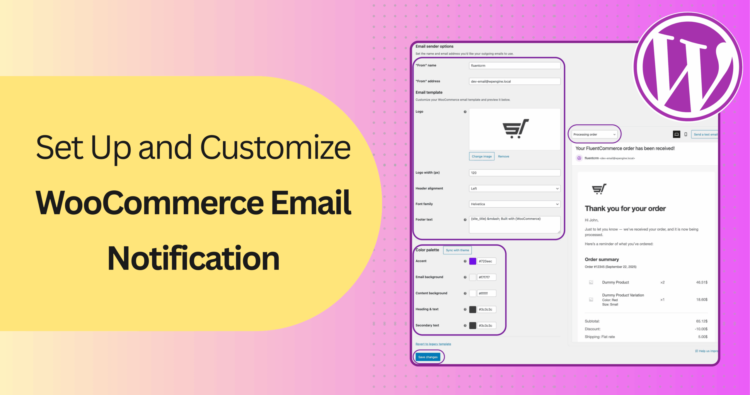Set Up and Customize WooCommerce Email Notifications