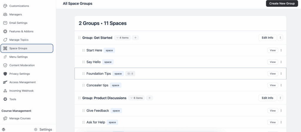 Design Spaces & Forums