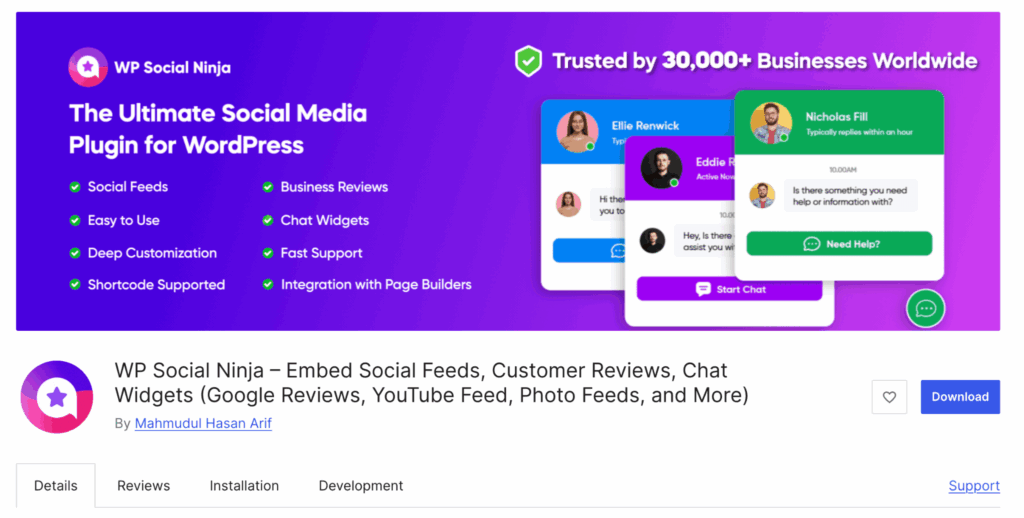 WP Social Ninja