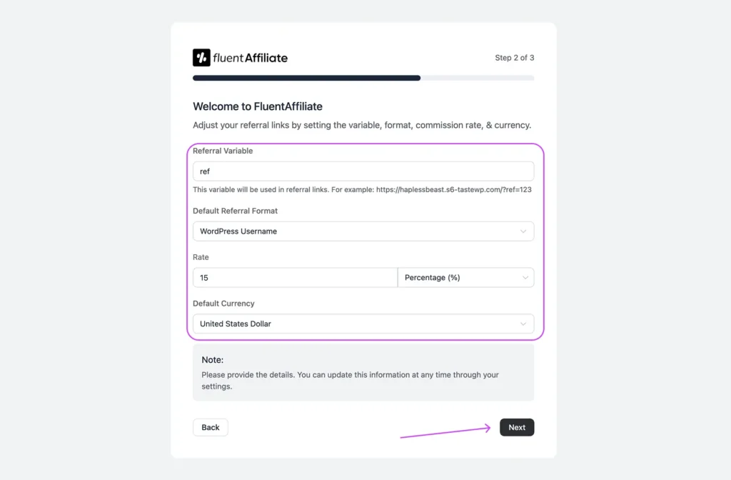 setup referral and commission rules in fluentaffiliate