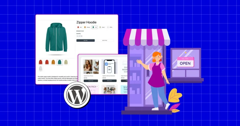 Launch an online store for free using WordPress to sell digital and physical products