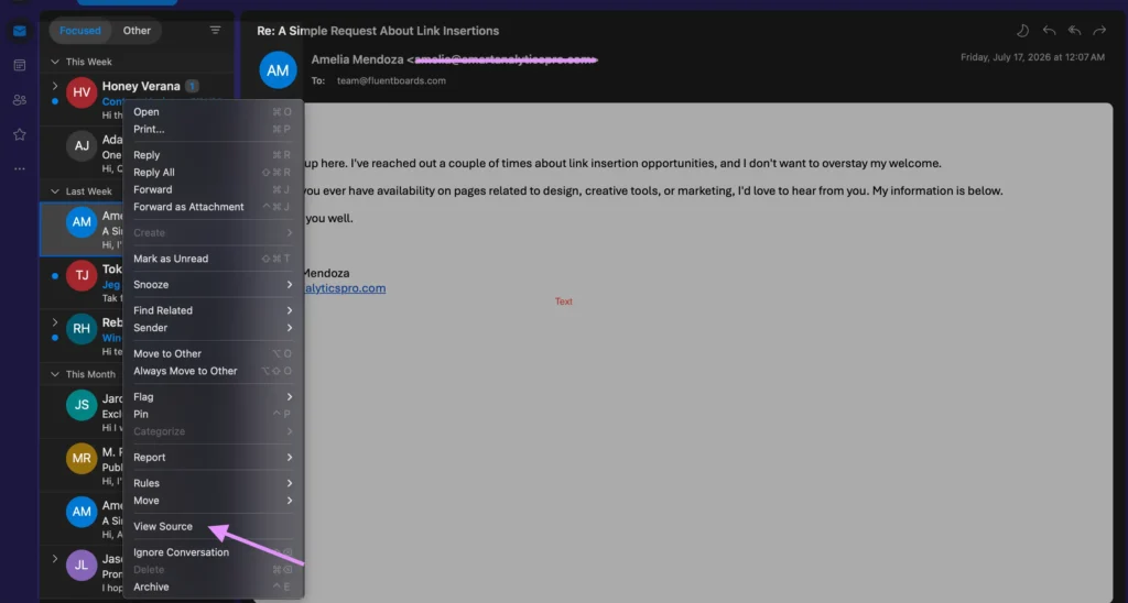 How to Find Your Email Header in outlook